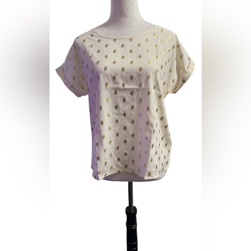 Gold Polka Dot Blouse
